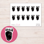 DDZ-13816 planner sticker sheet with enlarged sticker detail