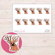 DDZ-13823 planner sticker sheet with enlarged sticker detail