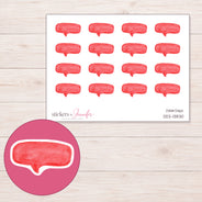 DDZ-13830 planner sticker sheet with enlarged sticker detail