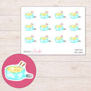DDZ-13831 planner sticker sheet with enlarged sticker detail