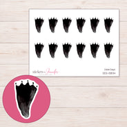 DDZ-13834 planner sticker sheet with enlarged sticker detail
