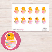 DDZ-13846 planner sticker sheet with enlarged sticker detail