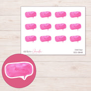 DDZ-13848 planner sticker sheet with enlarged sticker detail