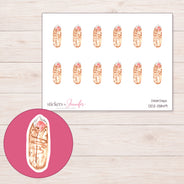 DDZ-13849 planner sticker sheet with enlarged sticker detail