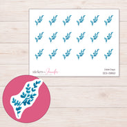 DDZ-13850 planner sticker sheet with enlarged sticker detail