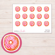 DDZ-13857 planner sticker sheet with enlarged sticker detail