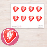DDZ-13867 planner sticker sheet with enlarged sticker detail