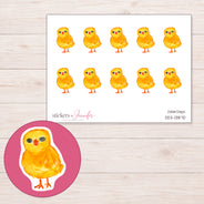 DDZ-13870 planner sticker sheet with enlarged sticker detail