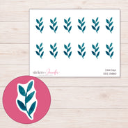 DDZ-13880 planner sticker sheet with enlarged sticker detail