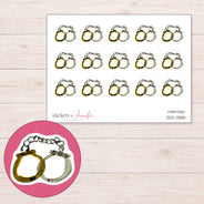 DDZ-13881 planner sticker sheet with enlarged sticker detail