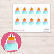 DDZ-13894 planner sticker sheet with enlarged sticker detail