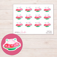 DDZ-13935 planner sticker sheet with enlarged sticker detail