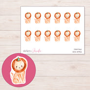 DDZ-13942 planner sticker sheet with enlarged sticker detail