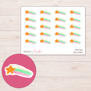 DDZ-13959 planner sticker sheet with enlarged sticker detail