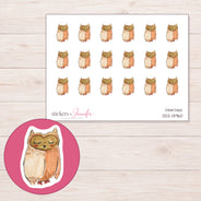 DDZ-13960 planner sticker sheet with enlarged sticker detail