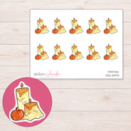 DDZ-13973 planner sticker sheet with enlarged sticker detail