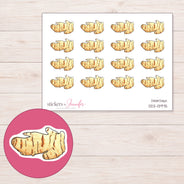DDZ-13975 planner sticker sheet with enlarged sticker detail