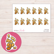 DDZ-13987 planner sticker sheet with enlarged sticker detail