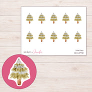 DDZ-13990 planner sticker sheet with enlarged sticker detail