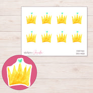 DDZ-14001 planner sticker sheet with enlarged sticker detail