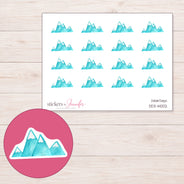 DDZ-14002 planner sticker sheet with enlarged sticker detail