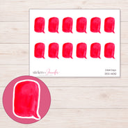 DDZ-14010 planner sticker sheet with enlarged sticker detail