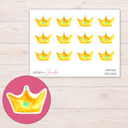DDZ-14013 planner sticker sheet with enlarged sticker detail