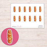DDZ-14023 planner sticker sheet with enlarged sticker detail
