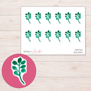DDZ-14024 planner sticker sheet with enlarged sticker detail
