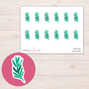 DDZ-14030 planner sticker sheet with enlarged sticker detail