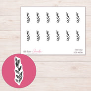 DDZ-14036 planner sticker sheet with enlarged sticker detail