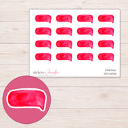DDZ-14040 planner sticker sheet with enlarged sticker detail