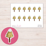 DDZ-14051 planner sticker sheet with enlarged sticker detail