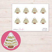 DDZ-14063 planner sticker sheet with enlarged sticker detail