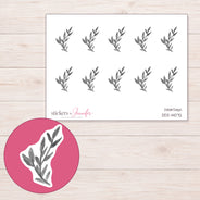 DDZ-14072 planner sticker sheet with enlarged sticker detail