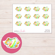 DDZ-14073 planner sticker sheet with enlarged sticker detail