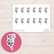 DDZ-14078 planner sticker sheet with enlarged sticker detail