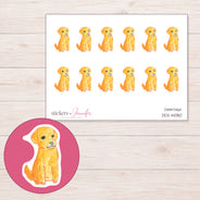 DDZ-14080 planner sticker sheet with enlarged sticker detail