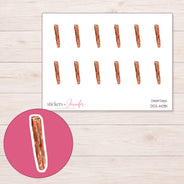 DDZ-14081 planner sticker sheet with enlarged sticker detail