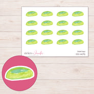 DDZ-14092 planner sticker sheet with enlarged sticker detail