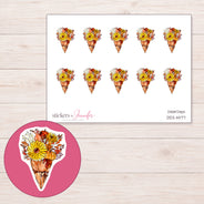 DDZ-14177 planner sticker sheet with enlarged sticker detail