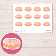 DDZ-14238 planner sticker sheet with enlarged sticker detail