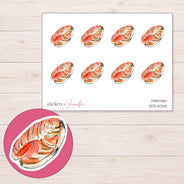 DDZ-14240 planner sticker sheet with enlarged sticker detail