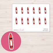 DDZ-14247 planner sticker sheet with enlarged sticker detail