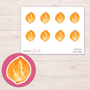 DDZ-14250 planner sticker sheet with enlarged sticker detail