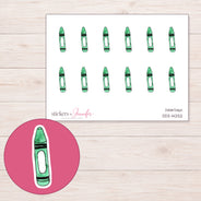 DDZ-14252 planner sticker sheet with enlarged sticker detail