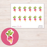 DDZ-14265 planner sticker sheet with enlarged sticker detail