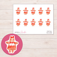 DDZ-14318 planner sticker sheet with enlarged sticker detail
