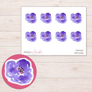 DDZ-14326 planner sticker sheet with enlarged sticker detail