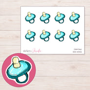 DDZ-14342 planner sticker sheet with enlarged sticker detail